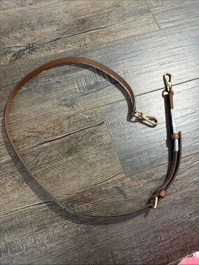 Leather Crossbody Strap - Brown with Gold Hardware Michael Kors